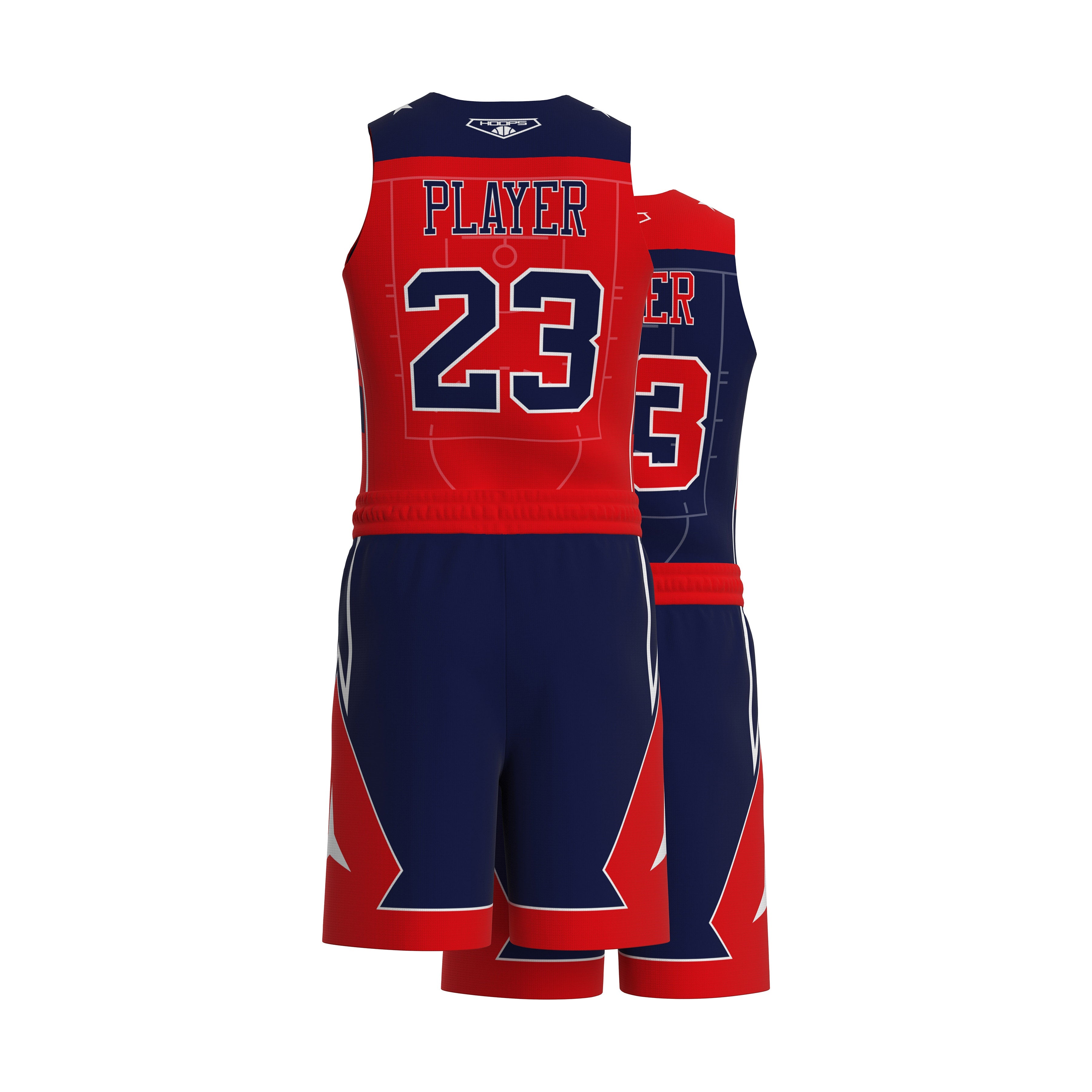 Custom All-Star Reversible Basketball Uniform - 185 London
