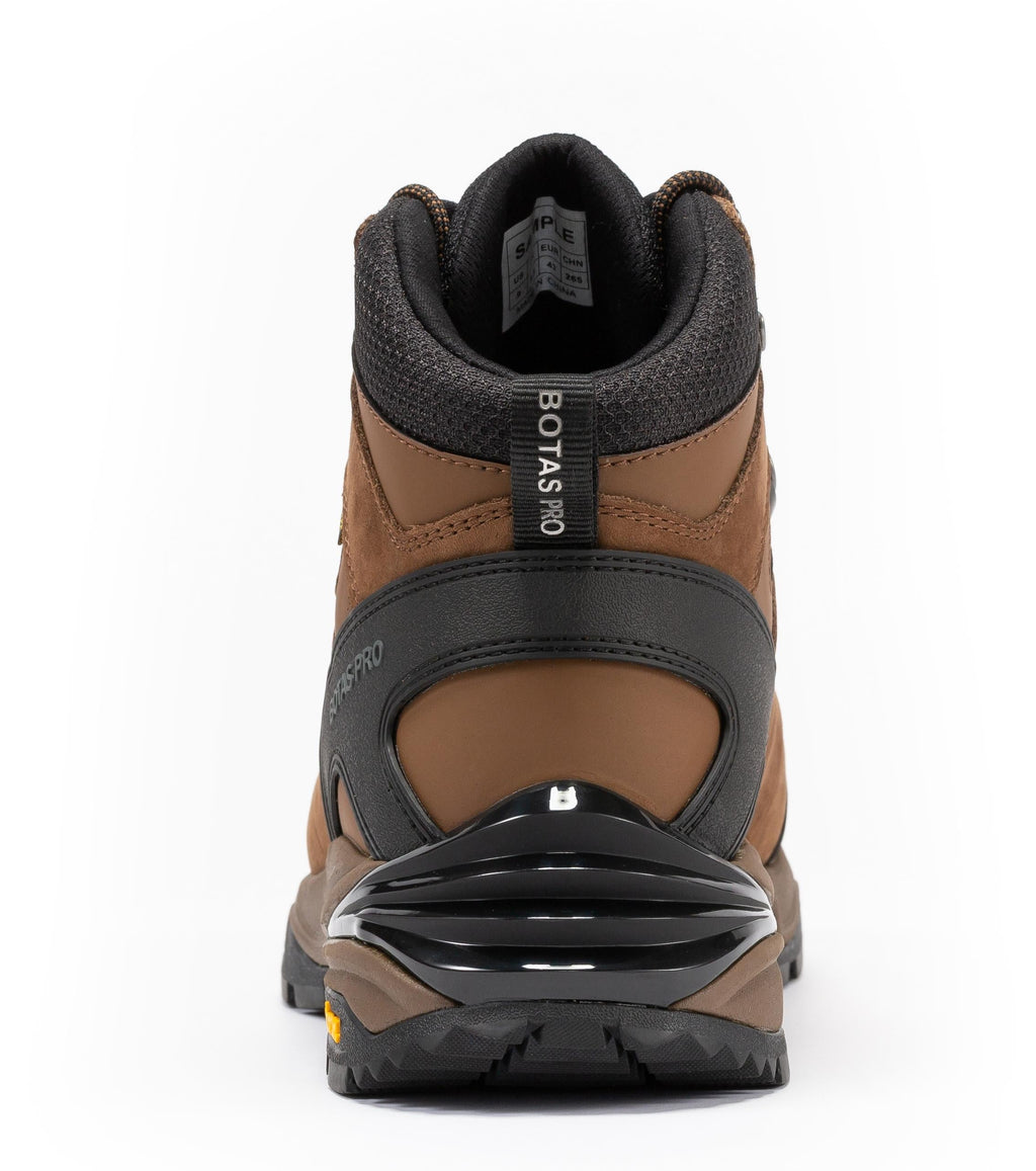 Botas Pro Brown 6 Inch Waterproof Hiking Boots with VIBRAM® Traction Lug Outsole BP22121
