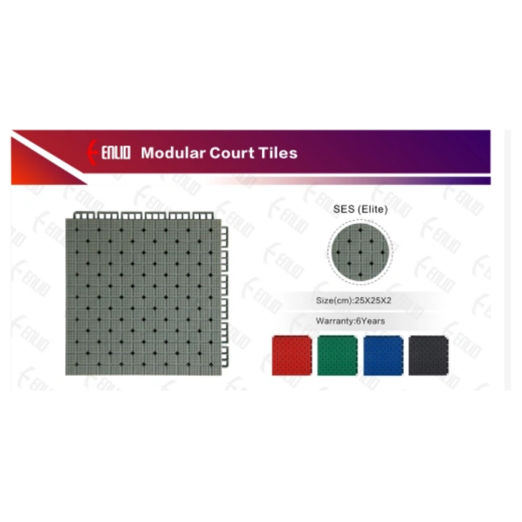 USA Enlio Official 3X3 Basketball Court – FIBA ​​Certified – 25' x 54' Large Training Court